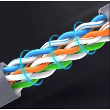 Кабель OPL-Cat.6 UTP 4*2 AWG23 PVC (0,53 blue 300m)