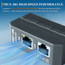 Инжектор POE OPL-POE-Inj.802.3bt+10G1A-DIN 90W