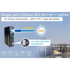 Сплиттер POE OPL-POE-SP802.bt+2,5G1C-UPD7301-I 90W скорость 2,5G мощность 90 ватт напряжение 5в/9в/12в/20в/24в