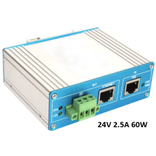 Сплиттер POE промышленный 24 вольт 60 ватт OPL-POE-SP802.3bt-1G24V2,5A-DIN-I