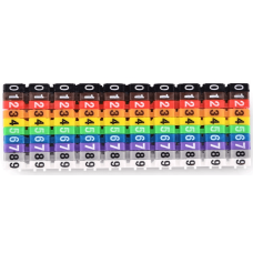 Бирка кабельная 6mm #0-9 10pcs