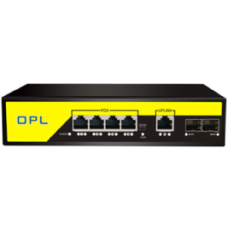 Коммутатор неуправляемый 6-ти портовый гигабитный 4 порта POE OPL-SWAI-GG020104P-Z60w