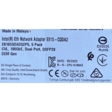 Адаптер сетевой INTEL E810-CQDA2 E810CQDA2BLK