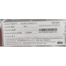 Трансивер оптический RUIJIE XG-SFP-LR-SM1310 Трансивер оптический RUIJIE XG-SFP-LR-SM1310