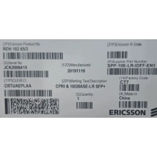 Оптический приёмопередатчик SFP Ericsson CPRI 10GBase LR1310 RDH 102 65/3