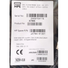 Кабель DAC HPE JG081C X240 10G SFP+ 7m Кабель DAC HPE JG081C X240 10G SFP+ 7m