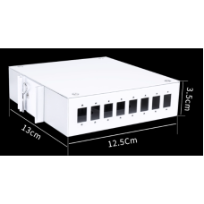 Коробка настенная оптическая распределительная KRN-8-MET-DIN 130x125x35