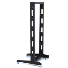 Стойка телекоммуникационная открытая однорамная 42U-485-black
