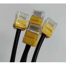 Патч корд OPL-RJ45-Cat.6A-UTP-AWG28-0,25m-PVC-R-WS black