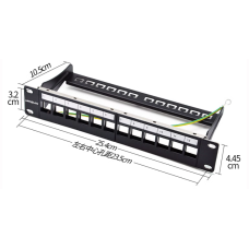 Патч панель OPL-PP1U-12-25.4cm empty