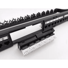 Патч панель OPL-PPCat.5e-1U24 mod-black