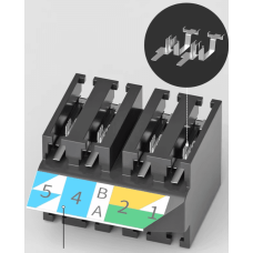 Коннектор для экранированного кабеля витая пара кат. 8 OPL-RJ45-Cat.8-PSH-G50-С3