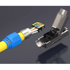 Коннектор для экранированного кабеля витая пара кат. 8 OPL-RJ45-Cat.8-PSH-G50-С4