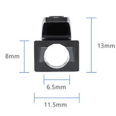 Колпачок для коннектора RJ-45 OD6.5mm-черный 100шт