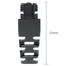 Колпачок для коннектора RJ-45 OD6.5mm-черный 100шт