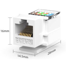 Модуль keystone OPL-RJ45KS-Cat.5e-C1-90-P1-WH неэкранированный