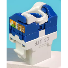 Модуль keystone с винтовым зажимом OPL-RJ45KS-Cat.6-1С7-P-WH-15md