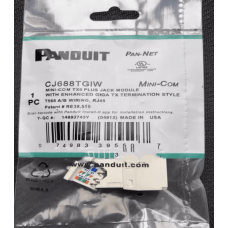 Модуль Keystone Cat.6 неэкранированный PANDUIT CJH688TGIW TG Style