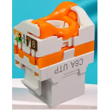 Модуль keystone с винтовым зажимом OPL-RJ45KS-Cat.6A-1С7-P-WH-50md