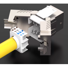 Модуль keystone экранированный кат.8 OPL-RJ45KS-Cat.8-5С5-M-SH-SL-50md