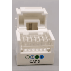 Модуль Keystone OPL-RJ11KS-Cat.3-C1-P8-WH шторка