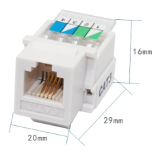 Модуль-вставка телефонный OPL-RJ12KS-Cat.3-C1-90-P1-WH