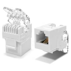 Розеточный телефонный модуль Keystone OPL-RJ45KS-Cat.3-C1-P3-WH