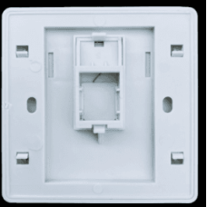 Панель абонентской розетки 1-RJ45-86-white