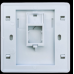 Панель абонентской розетки 1-RJ45-86-white Панель абонентской розетки 1-RJ45-86-white
