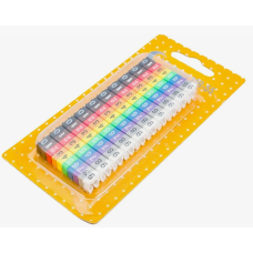 Маркеры кабельные пластиковые (клипса) №0-№9 10 цветов