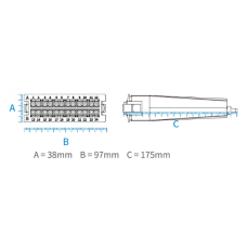 Кросс оптический OPL-1U96-4MPO extendable, shelf