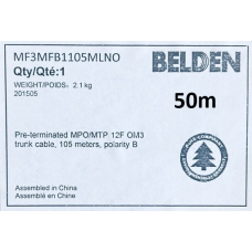 Патчкорд MPOf-MPOf-12OM3-B-50m LSZH  BELDEN