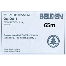 Патчкорд MPOf-MPOf-12OM3-B-65m LSZH  BELDEN