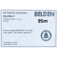 Патчкорд MPOf-MPOf-12OM3-B-95m LSZH  BELDEN