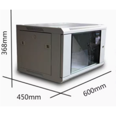 Шкаф телекоммуникационный 6U TOTEN-W26406-gray