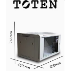 Шкаф телекоммуникационный 15U TOTEN-W26415-gray