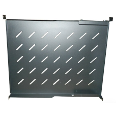 Полка для шкафа гл. 600 (440х350) черная 20 кг с фронтальными направляющими "Y"