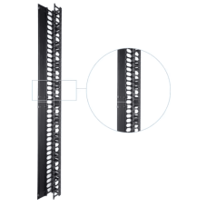 Органайзер кабельный вертикальный с крышкой HV02-42U-158-88 plastic