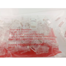 Коннектор RJ45 cat.5e NISSEN 50U kit 50pcs (коннектор+хвостовик)