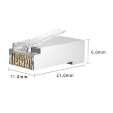 Коннектор OPL-RJ45-Cat.6 FTP DZHEN (100pcs)