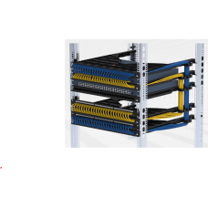 Органайзер кабелей RJ45 горизонт. LXJ-1200 (24-RJ45)