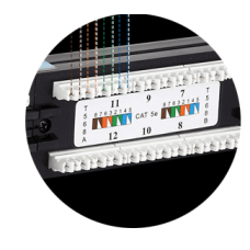 Патчпанель OPL-PPCat.5e-1U-24 colour