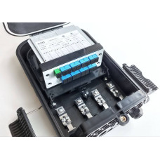 Коробка пластиковая FTTH-16ports OUT black