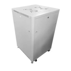 Шкаф напольный 19" 42U серия Optima (600х800х2022) передняя дверь стекло, серый