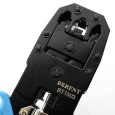 Обжимной инструмент BERENT BT1503 для телефонного и сетевого кабеля.