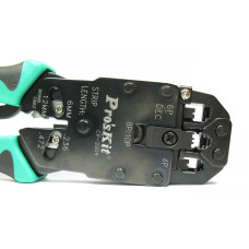 Обжимной инструмент Pro'sKit  CP-200R для телефонного и сетевого кабеля.